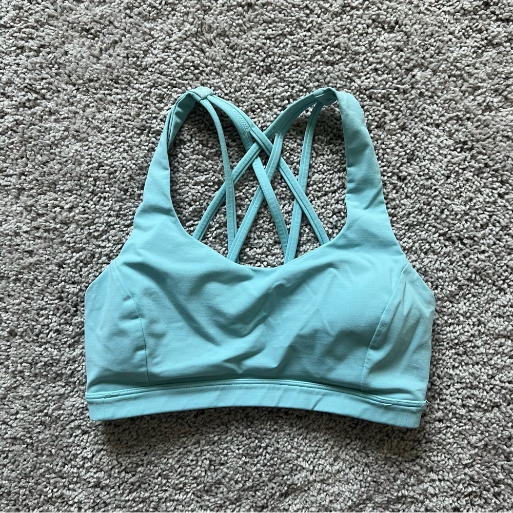 Lululemon Free to be Serene Sports Bra - light blue